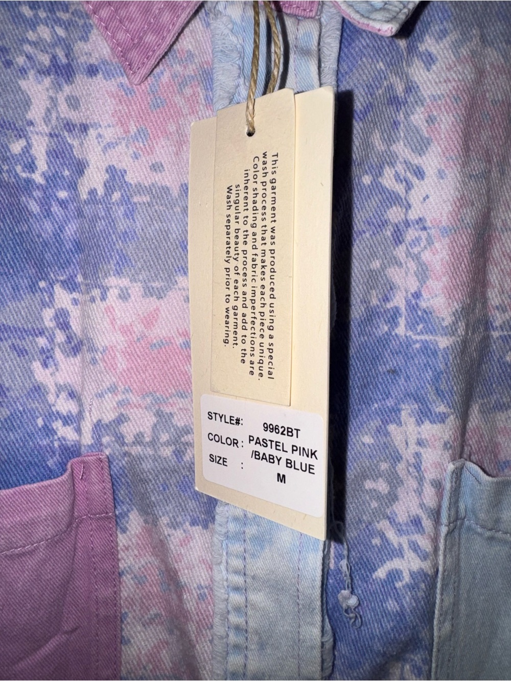 Blue Velvet Patchwork Denim Shacket - Shirt Jacket - NWT - Picture 7 of 11
